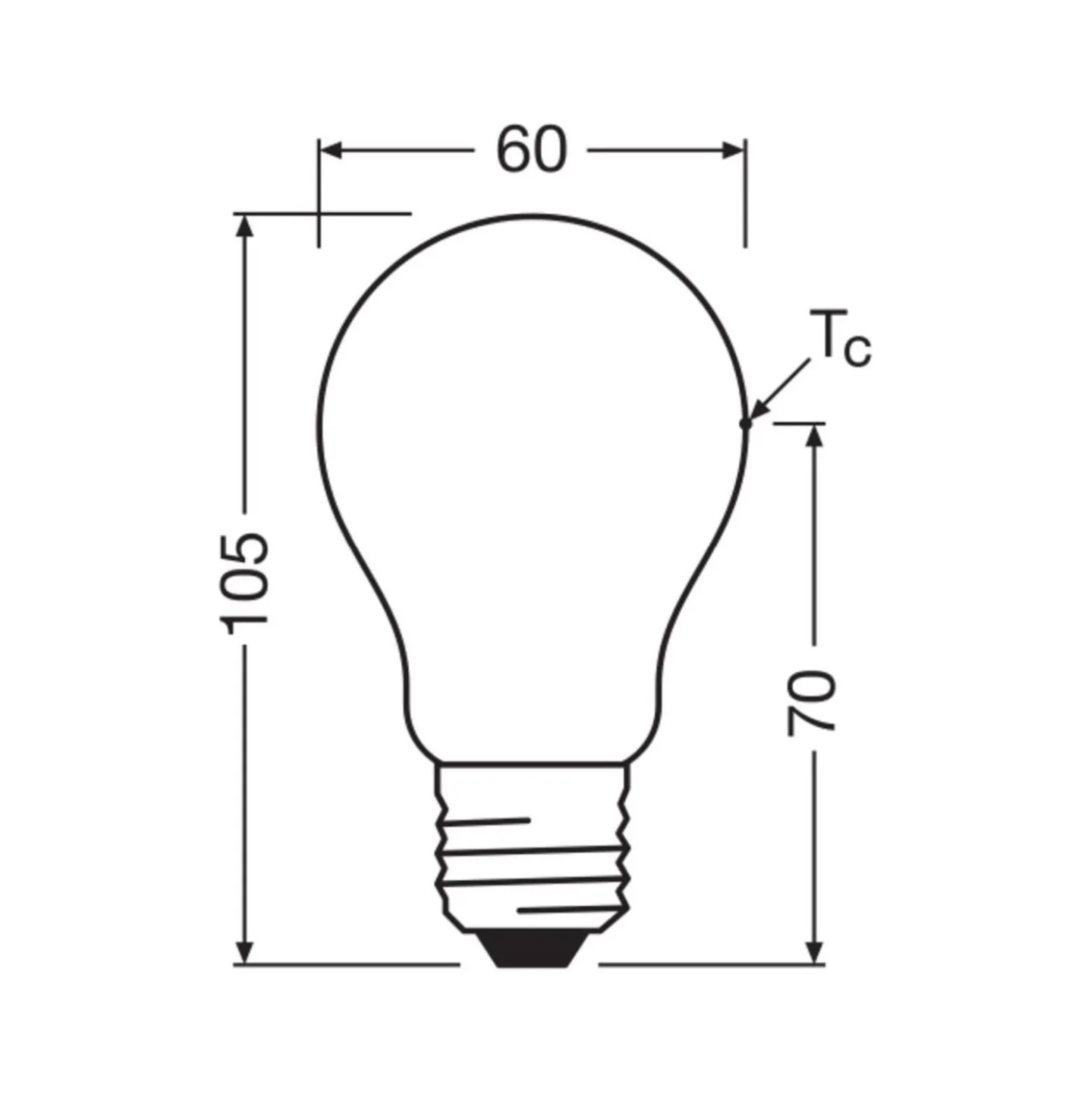 Ledvance Classic Superior LED Lampa E27 Päron Filament Matt 3.8W 806lm - 840 Kallvit | Ersättare 60W