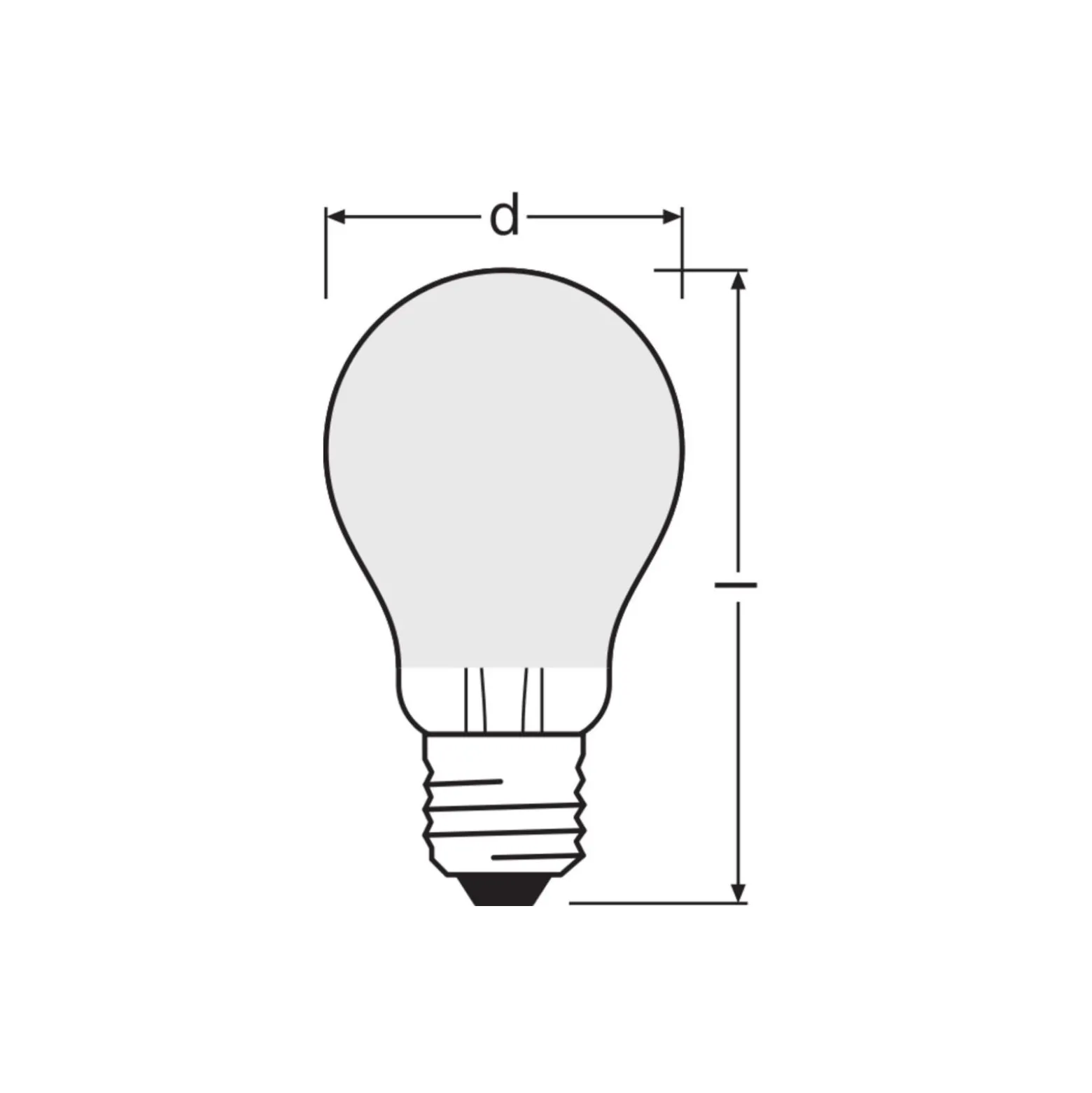 Ledvance Classic Superior LED Lampa E27 Päron Filament Matt 5.7W 1055lm - 827 Extra Varm Vit | Dimbar - Ersättare 75W