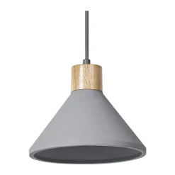 Ledvance Decor Betong/Stål/Trä Pendellampa 220 Mörk Grå | Passande för E27