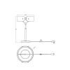 Ledvance Decor Curve Felt Bordslampa Grå 19W 550lm - 830 Varm Vit | 270mm