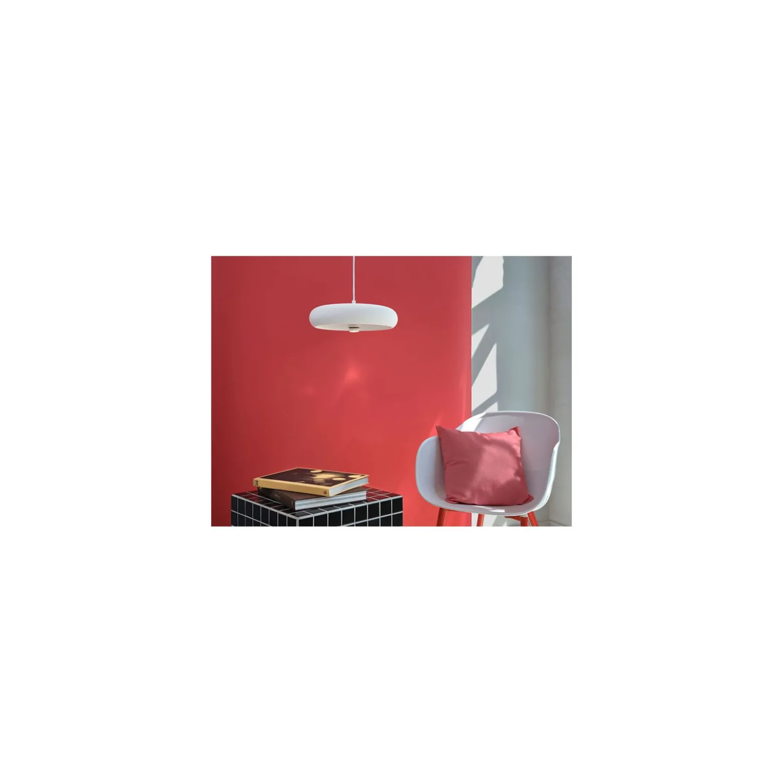 Ledvance Decor Gips/Stål Pure Pendellampa 300 Vit | Passande för E27
