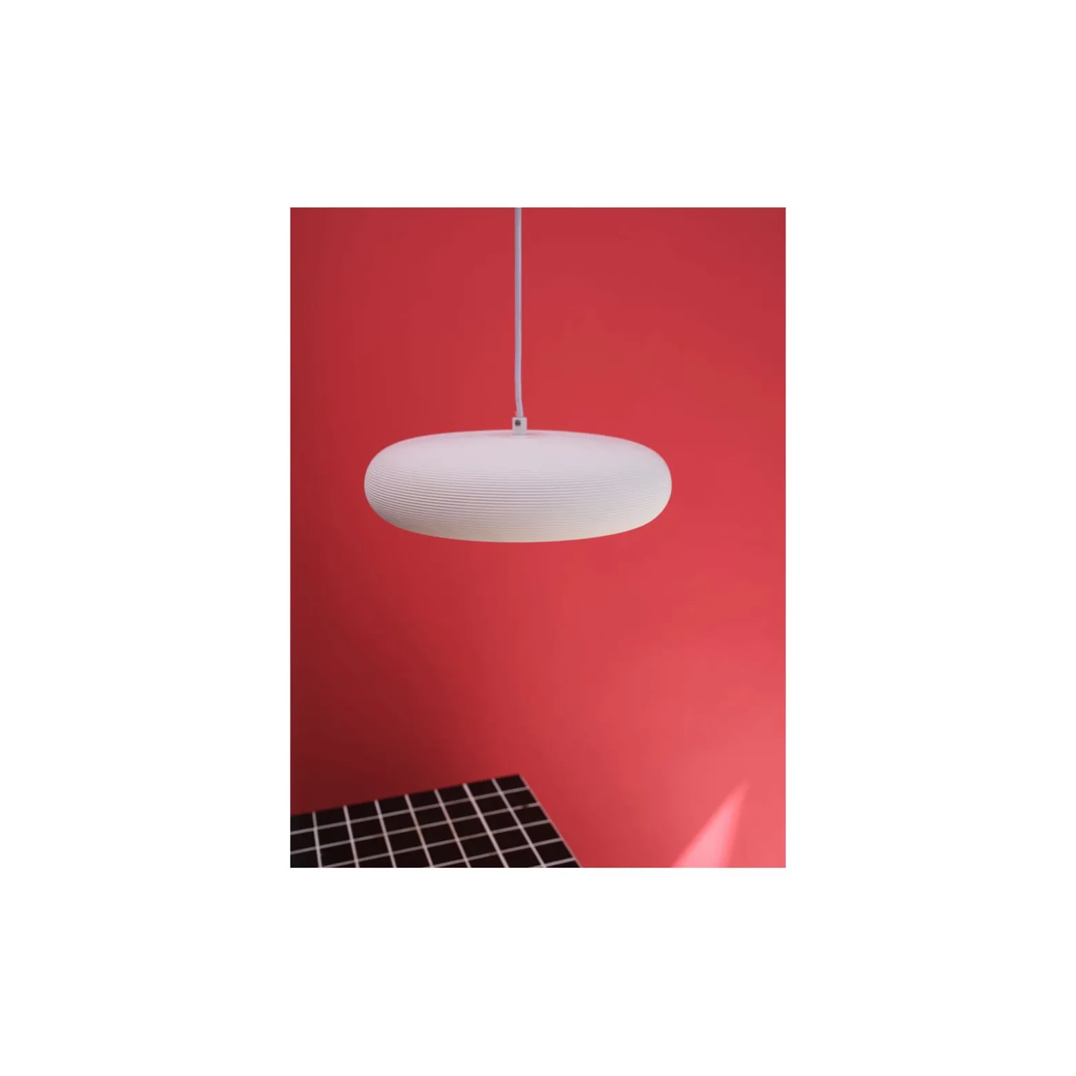 Ledvance Decor Gips/Stål Pure Pendellampa 300 Vit | Passande för E27