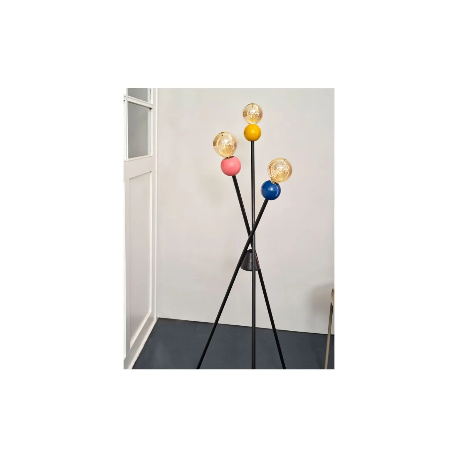 Ledvance Decor Glasbubbla Golvlampa Flerfärgad | Passande för 3X E27