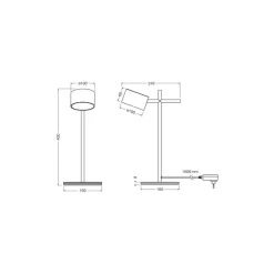 Ledvance Decor Kyoto Bordslampa Svart 12W 350lm - 930 Varm Vit | Bästa Färgåtergivning - Dimbar