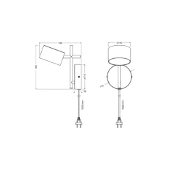 Ledvance Decor Kyoto Vägglampa Svart 12W 350lm - 930 Varm Vit | Bästa Färgåtergivning - Dimbar