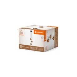 Ledvance Decor Papper Drop Gips/Stål Pendellampa Beige | Passande för 3X E27