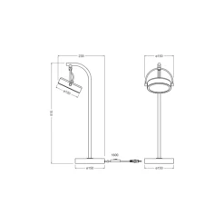 Ledvance Decor Puck Bordslampa Svart 11W - 930 Varm Vit | Bästa Färgåtergivning