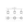 Ledvance Decor Spot Hornet Tak Spot Svart 3x2.8W - 827 Extra Varm Vit | Inkl. 3x E14