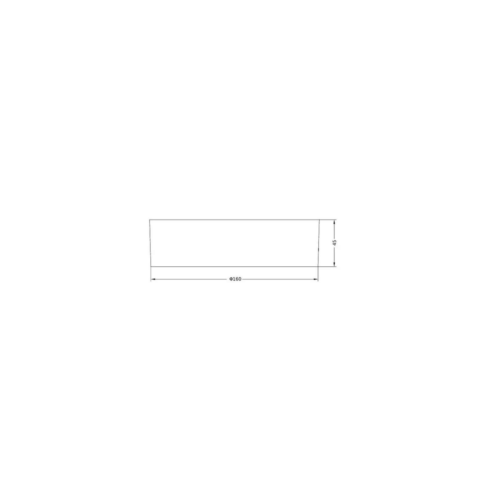 LedvanceDownlight Slim Alu Ram Vit D150