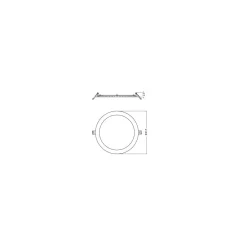 Ledvance Downlight Slim Alu Aluminium Vit 19W 2000lm 90D - 840 Kallvit | Utskärning 205 - IP44 - Dali Dimbar