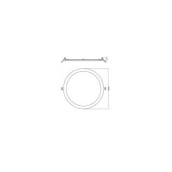 Ledvance Downlight Slim Alu Aluminium Vit 25W 2500lm 90D - 840 Kallvit | Utskärning 280 - IP44 - Dali Dimbar
