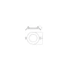 Ledvance Downlight Slim Alu Vit 8W 800lm 90D - 830 Varm Vit | Utskärning 100mm - IP44