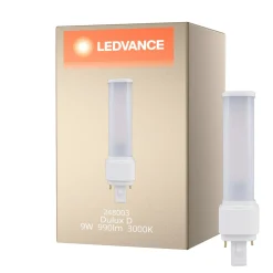 Ledvance Dulux-D LED 9W - 830 Varm Vit | 2-Stift - Ersättare 26W