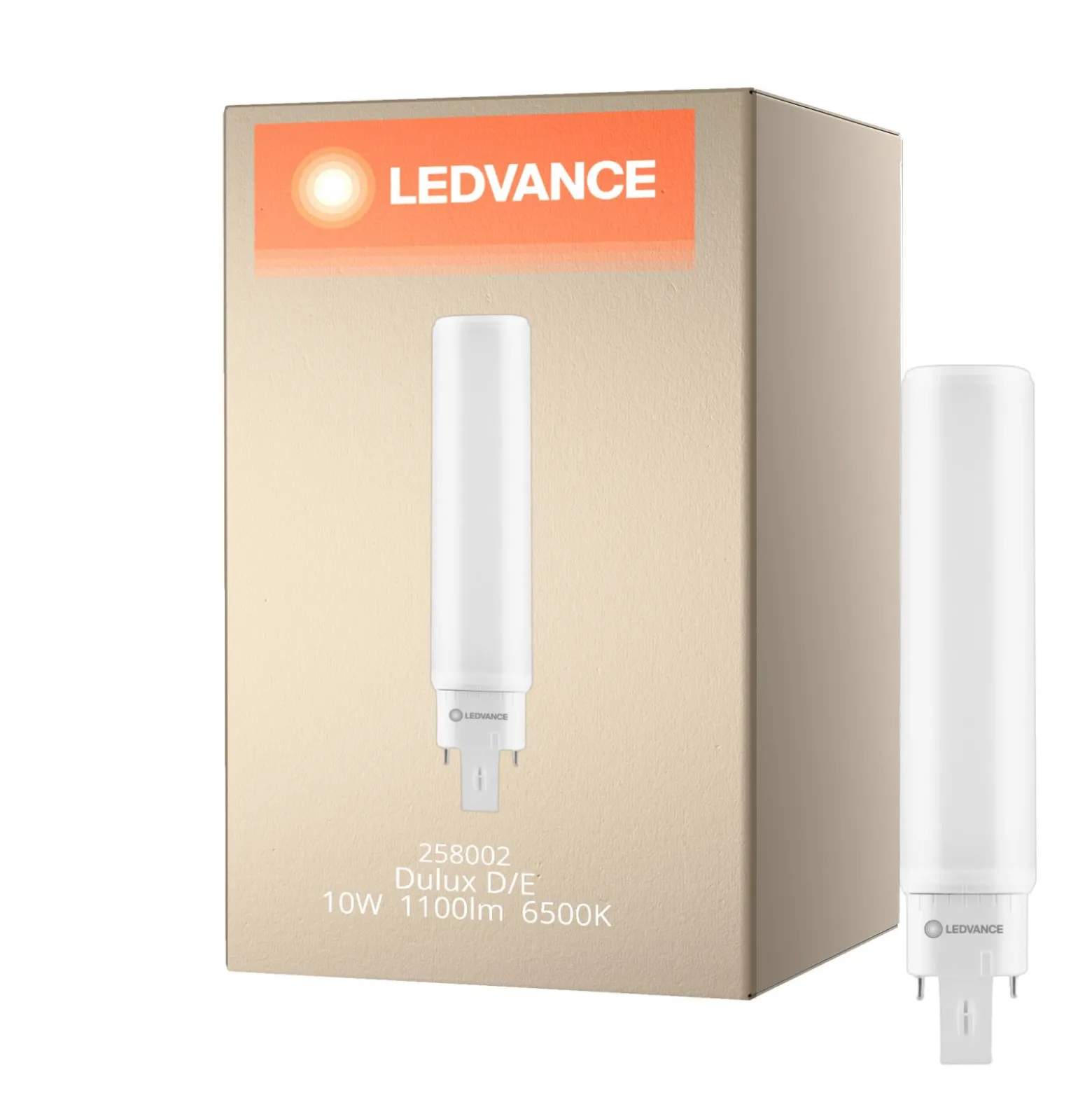 Ledvance DULUX LED D/E HF & AC Mains Value 10W 1100lm - 865 Dagsljus | Ersättare 26W