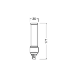 Ledvance DULUX LED D EM & AC Mains Value 9W 1100lm - 865 Dagsljus | Ersättare 26W