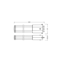 Ledvance Dulux-S/E LED Mains Value 6W 770lm - 840 Kallvit | Ersättare 11W