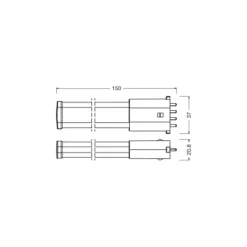 Ledvance Dulux-S/E LED Mains Value 4W 500lm - 830 Varm Vit | Ersättare 9W