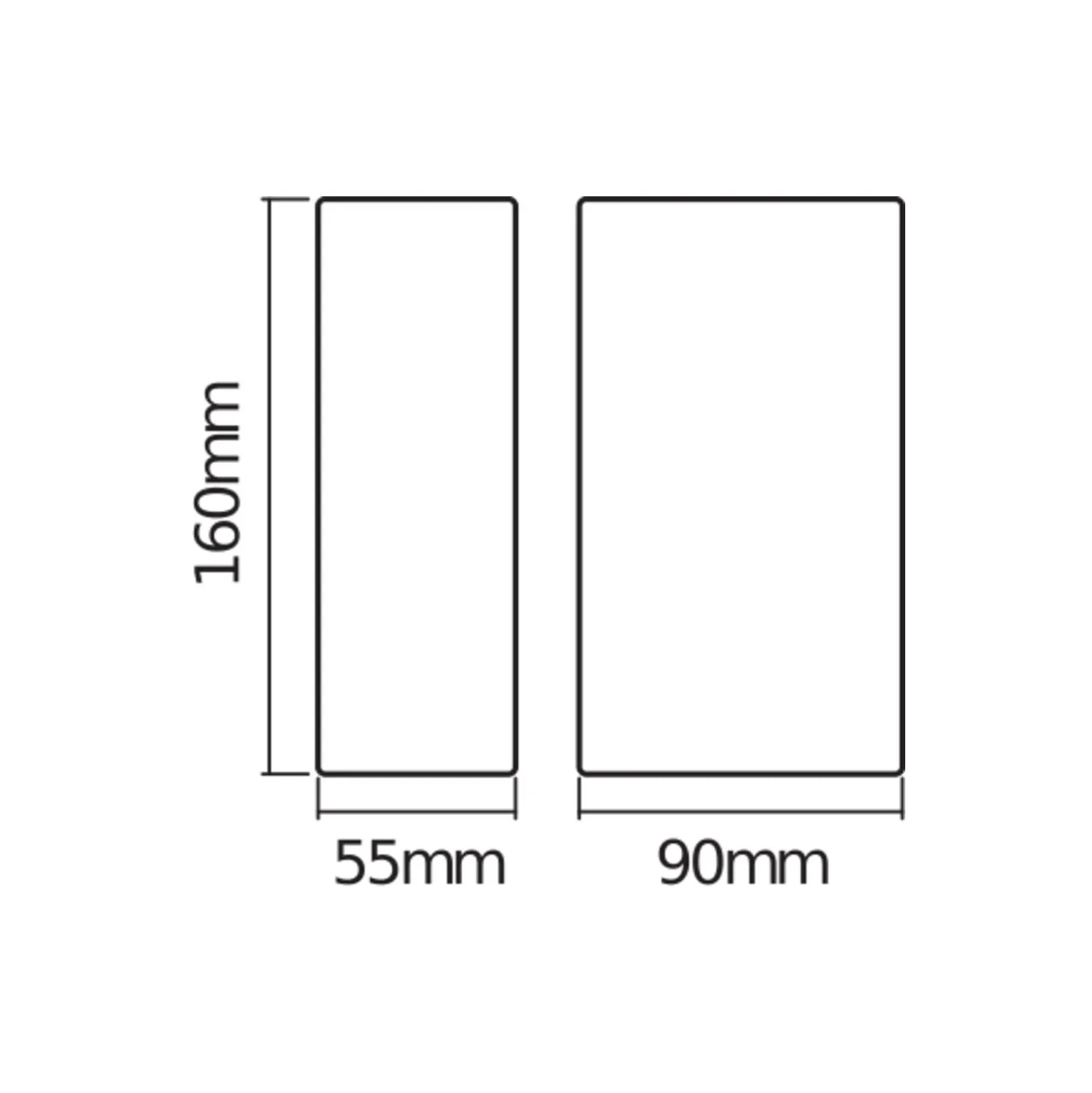 Ledvance Endura Stil Alu Vägglampa Vit Up & Down 12W 700lm - 830 Varm Vit