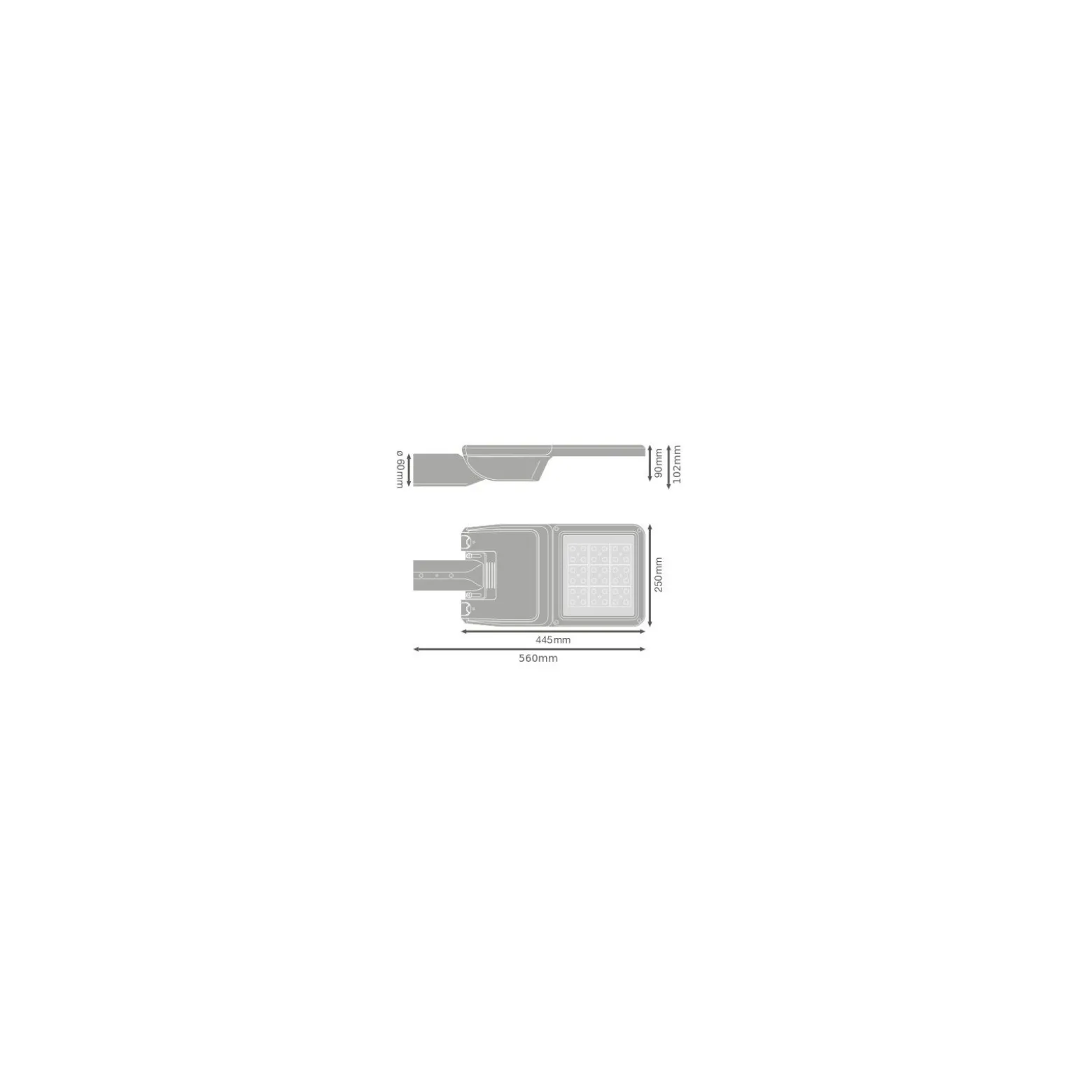 Ledvance Gatubelysning Flex Liten RV25ST 20W 2900lm - 740 Kallvit