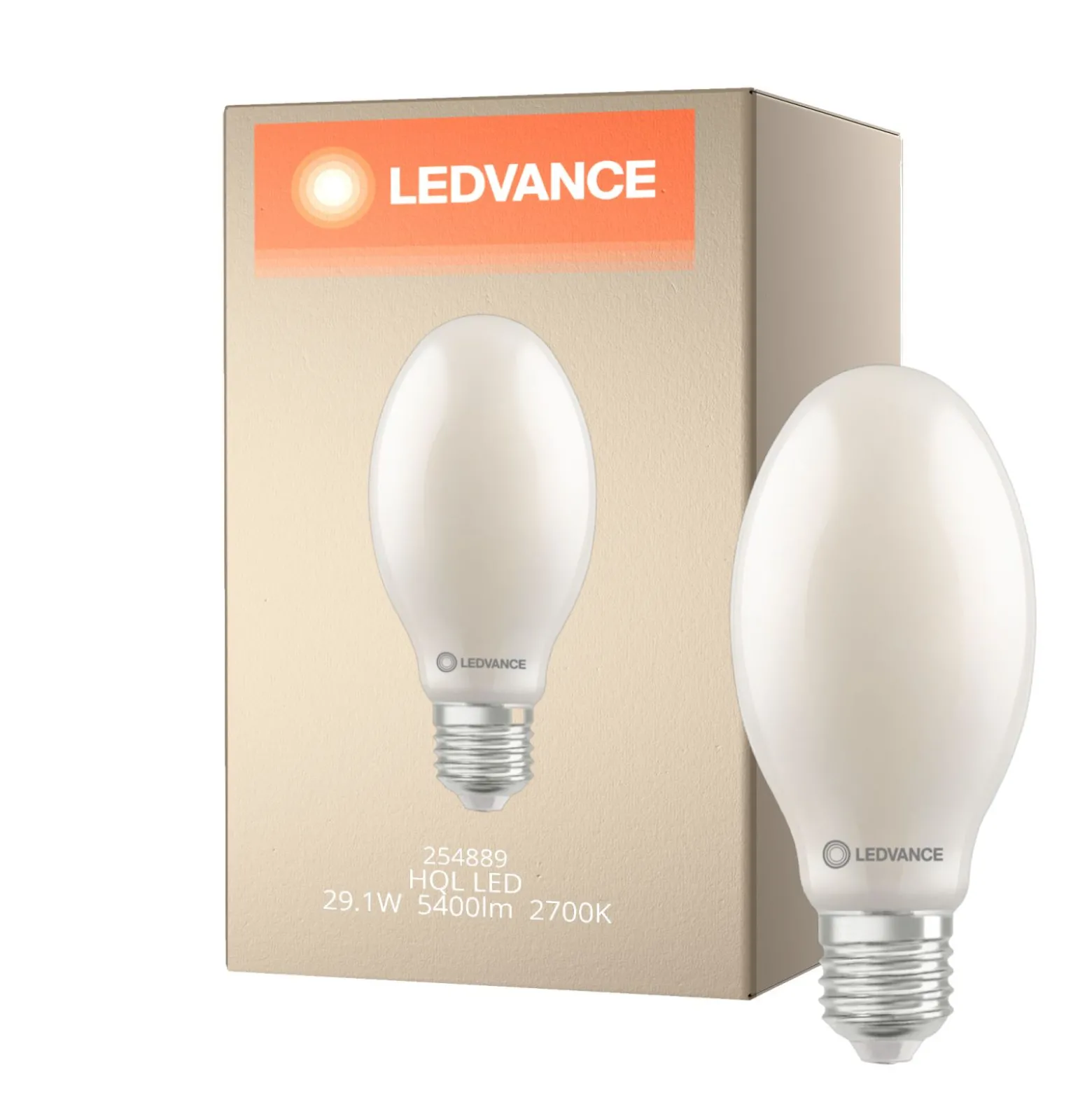Ledvance HQL LED P E40 29.1W 5400lm D - 827 Zeer Warm Wit | Vervangt 125W