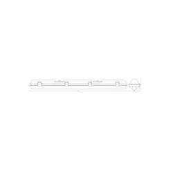 Ledvance LED Allmänbruksarmatur Vattentät Submarine 16W 1600lm - 840 Kallvit | 120cm - Rörelsesensor