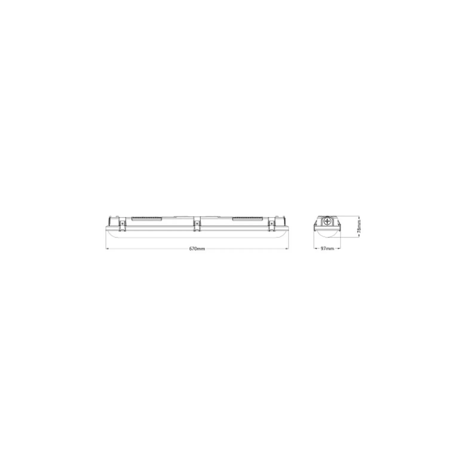 Ledvance LED Allmänbruksarmatur Vattentät Fukttät Combo 16W 2400lm - 840-865 CCT | 60cm - Ersättare 2x18W