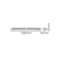 Ledvance LED Allmänbruksarmatur Vattentät 50W 6100lm - 840 Kallvit | 150cm
