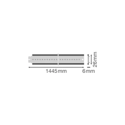 Ledvance LED Allmänbruksarmatur Vattentät Fukttät 36.7W 7340lm - 840 Kallvit| 145cm - Ersättare 1x49W
