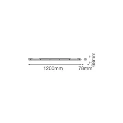 Ledvance LED Allmänbruksarmatur Vattentät Damp Proof Fit 31W 4960lm - 840-850-865 CCT | 120cm - Ersättare 2x36W