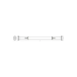 Ledvance LED Allmänbruksarmatur Linear 10W 800lm - 840 Kallvit | 67cm - USB Uppladdningsbar - Abetsbelysning