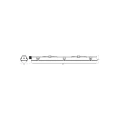 Ledvance LED Allmänbruksarmatur Vattentät Fukttät Armatur Submarine 7W 800lm - 840 Kallvit | 60cm - incl. LED Rör