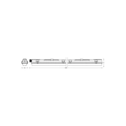 Ledvance LED Allmänbruksarmatur Vattentät Fukttät Armatur Submarine 20W 2300lm - 840 Kallvit | 150cm - incl. LED Rör