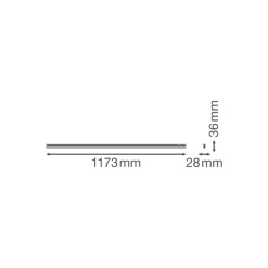 Ledvance LED Allmänbruksarmatur Linear Kompakt Växla 14W 1400lm - 830 Varm Vit | 120cm