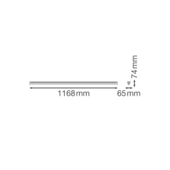 Ledvance LED Allmänbruksarmatur Linear Ultra Output Nöd Gen 2 Stål Vit 27W 4050lm - 830 Varm Vit | 120cm , 3h- Ersättare 2x36W
