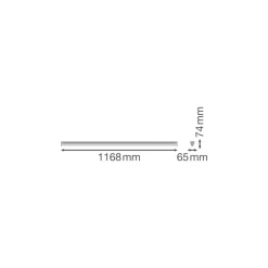 Ledvance LED Allmänbruksarmatur Linjär Ultra Output Gen2 Stål Vit 27W 4050lm - 830-840 CCT | 120cm - Dali Dimbar -Ersättare 2x36W