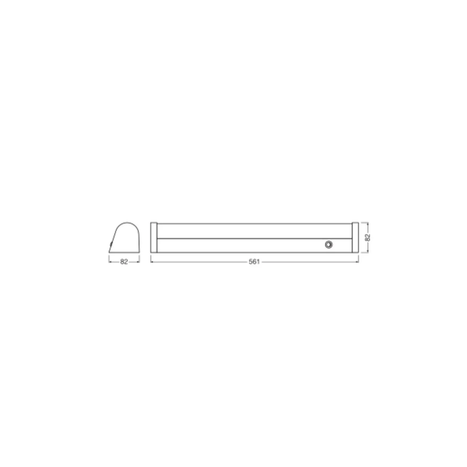 Ledvance LED Allmänbruksarmatur Linear MR Växla Aluminium Vit 11W 1430lm - 840 Kallvit | 60cm -Ersättare 1x18W