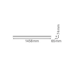 Ledvance LED Allmänbruksarmatur Linear Ultra Output Nöd Gen 2 Stål Vit 48W 7200lm - 830 Varm Vit | 150cm , 3h- Ersättare 2x58W