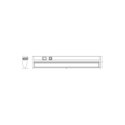 Ledvance LED Allmänbruksarmatur Linear Turn Connect Vit 10W 620lm - 830-840 CCT | 55cm - Push Dimbar
