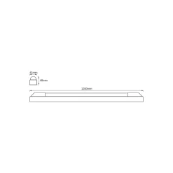 Ledvance LED Allmänbruksarmatur Power 24W 2300lm - 840 Kallvit | 120cm