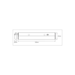 Ledvance LED Allmänbruksarmatur Linear Platt 6W 300lm - 830 Varm Vit | 37cm