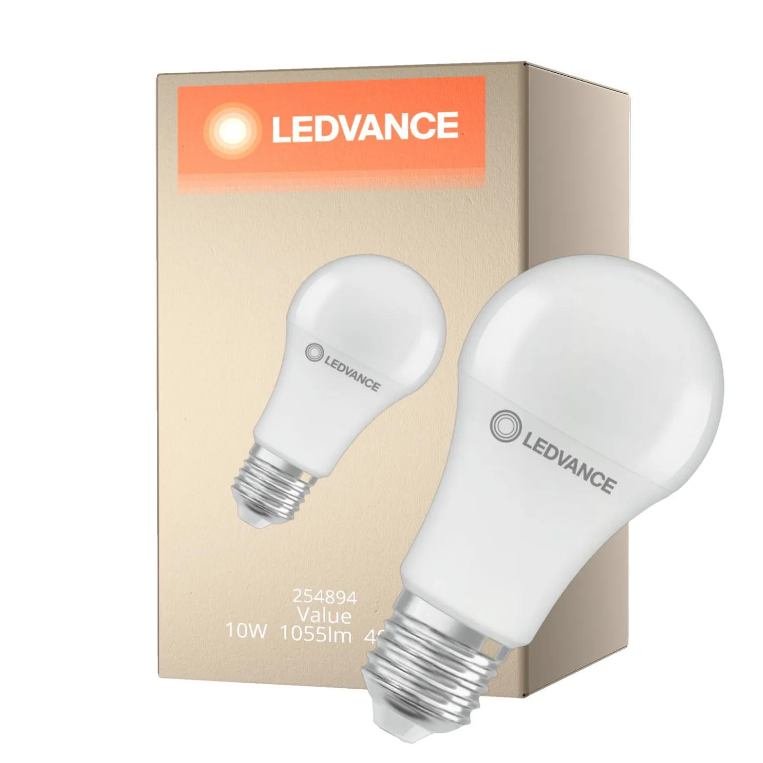 Ledvance LED Classic A V E27 Päron Matt 10W 1055lm - 840 Kallvit | Ersättare 75W