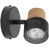 Ledvance LED Decor Spot Cork Stål Svart 3W 230lm - 827 Extra Varm Vit | Dimbar