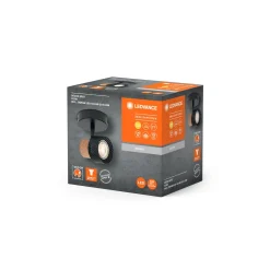 Ledvance LED Decor Spot Cork Stål Svart 3W 230lm - 827 Extra Varm Vit | Dimbar
