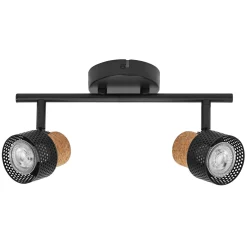 Ledvance LED Decor Spot Cork Stål Svart 6W 460lm - 827 Extra Varm Vit | Dimbar