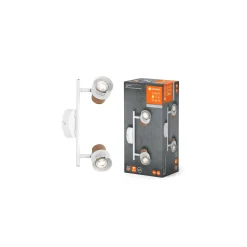 Ledvance LED Decor Spot Cork Stål Vit 6W 460lm - 827 Extra Varm Vit | Dimbar