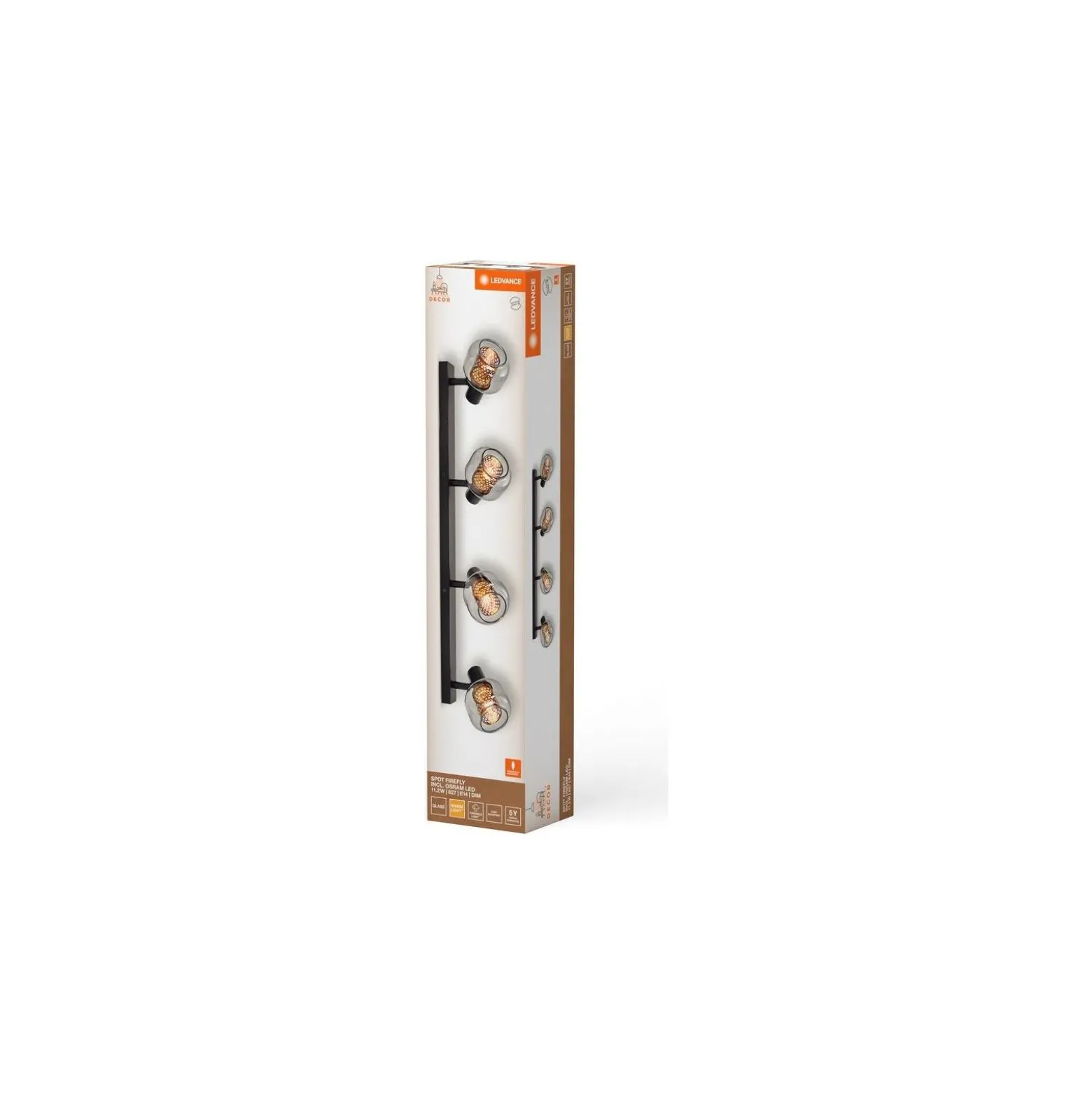 Ledvance LED Decor Spot Firefly Stål Svart 11.2W 1000lm - 827 Extra Varm Vit | Dimbar