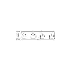 Ledvance LED Decor Spot Jupiter Silver 22W 730lm - 830 Varm Vit