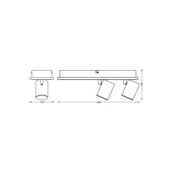 Ledvance LED Decor Spot Mars Stål Vit 29W 1490lm - 830 Varm Vit