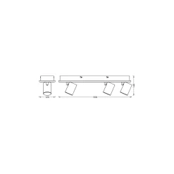Ledvance LED Decor Spot Mars Svart 41W 1425lm - 830 Varm Vit