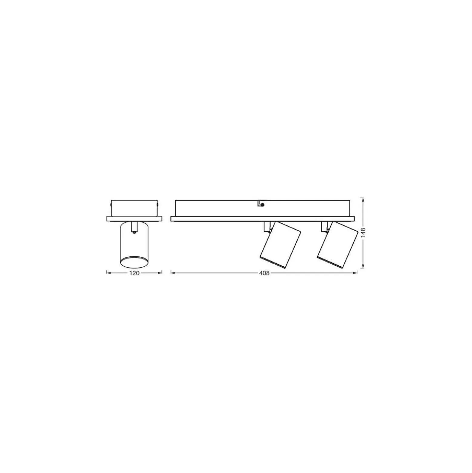 Ledvance LED Decor Spot Mars Svart 29W 985lm - 830 Varm Vit